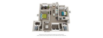 The Dunwoody Floorplan at Avenues at Holcomb Bridge, Peachtree Corners, GA