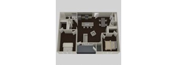 a floor plan of a house with a lot of furniture at Park 33, Goshen