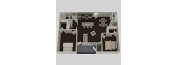 a floor plan of a house with a lot of furniture at Park 33, Indiana, 46526