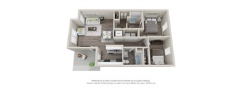 a 1 bedroom floorplan is shown in this illustration