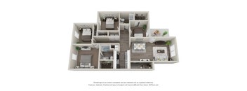 a floor plan is shown with a bedroom and a living room