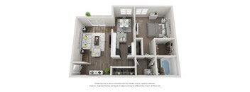 a 1 bedroom floor plan  villas at spring creek
