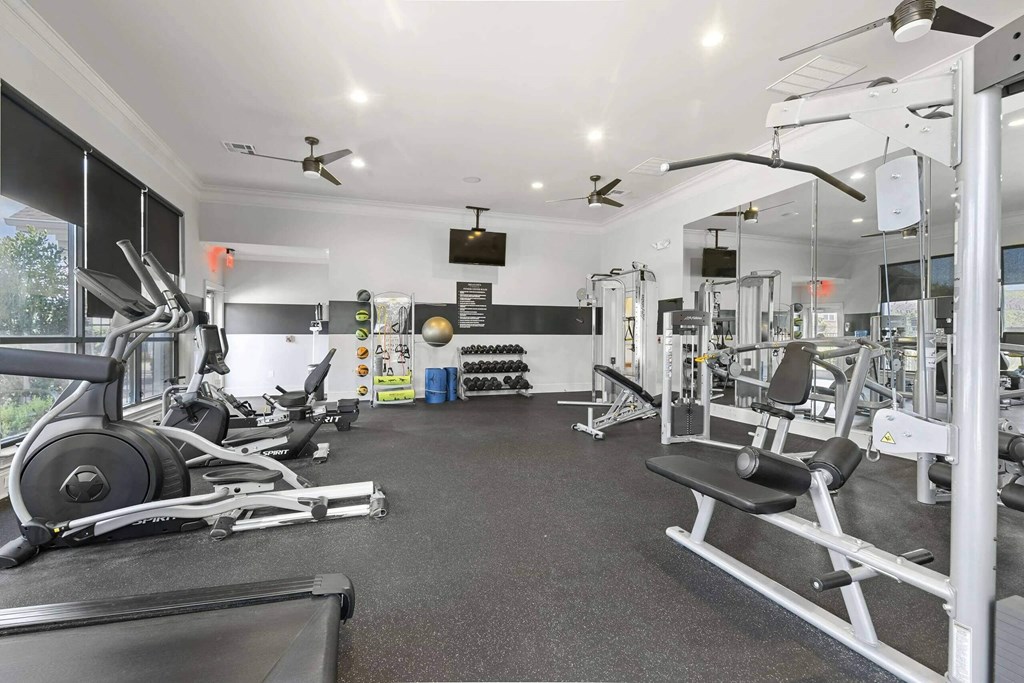 the gym is equipped with state of the art equipment at Century HomePlace, Prattville, 36066