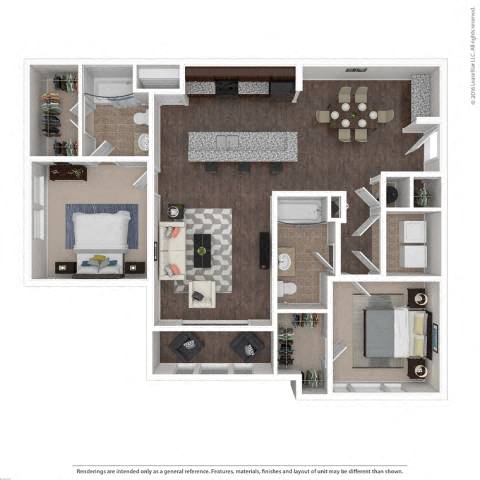 London with Sunroom Floor Plan | 1,202 Sq. Ft. at Century Lakeshore Crossings, Birmingham Alabama