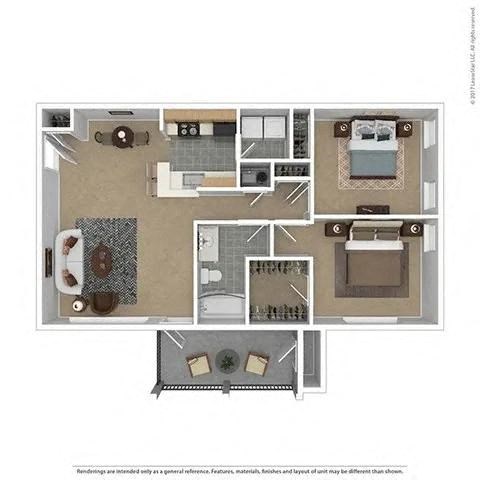 a floor plan of a house with a bedroom
