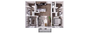 A series of images showing different views of a small, modern kitchen.