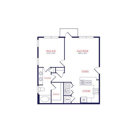 Eichler Floor Plan at Century Cedar Hill, Cedar Hill