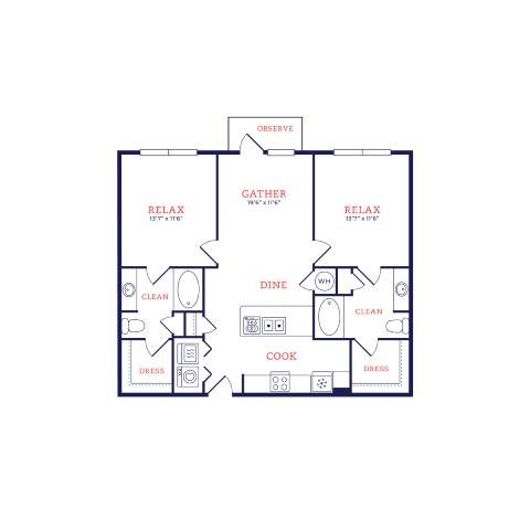Neutra Floor Plan at Century Cedar Hill, Cedar Hill, TX 75104