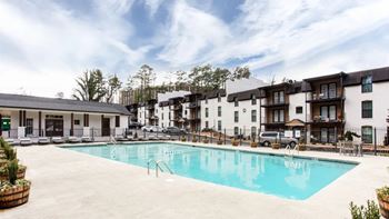 the swimming pool at our apartments