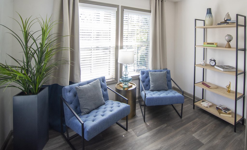 Bright Living Room at Paces Ridge at Vinings, Atlanta, GA