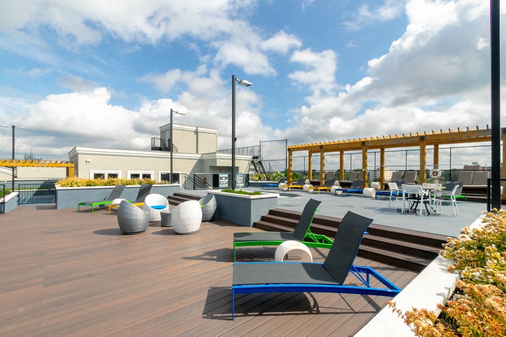 Enjoy Your Evenings At Rooftop Deck at Crest at Midtown, Atlanta, Georgia