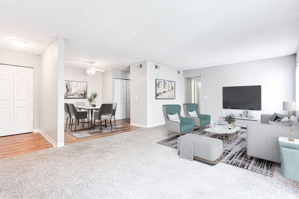 living room three bedroom at Lory of Harbison, Columbia, 29212