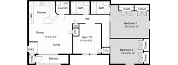 The Madison Floor Plan at Summit Kings Mill, Virginia