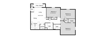 The Monroe Floor Plan at Summit Kings Mill, Virginia, 22401