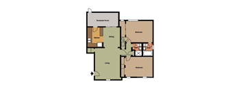 Two Bedroom-Two Bath