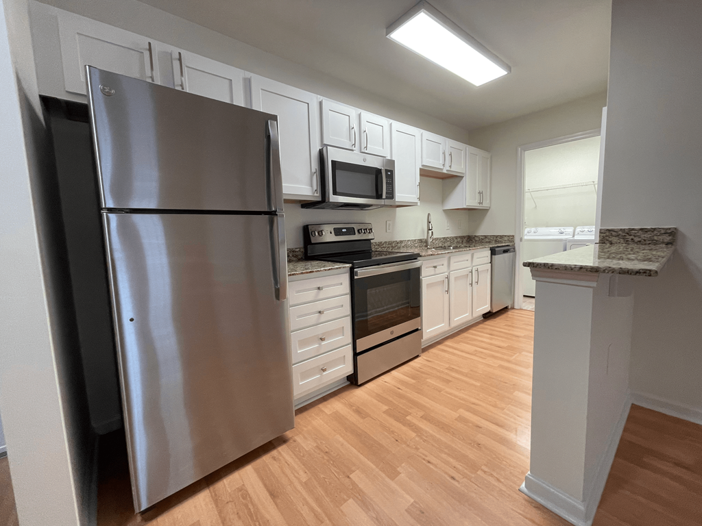 Renovated kitchen at Oasis at Twinwood in Wilmington, NC
