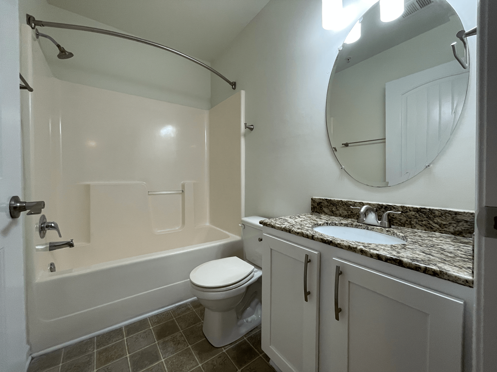 Private master bath at Oasis at Twinwood in Wilmington, NC
