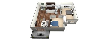 2 bedroom 1 bath