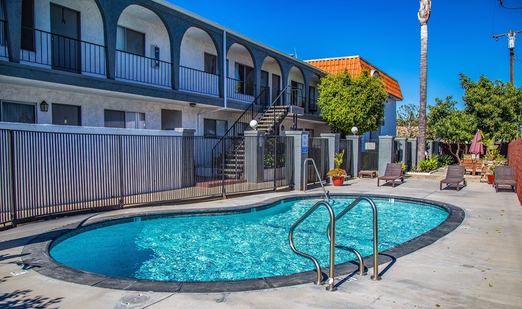 our apartments showcase an unique swimming pool