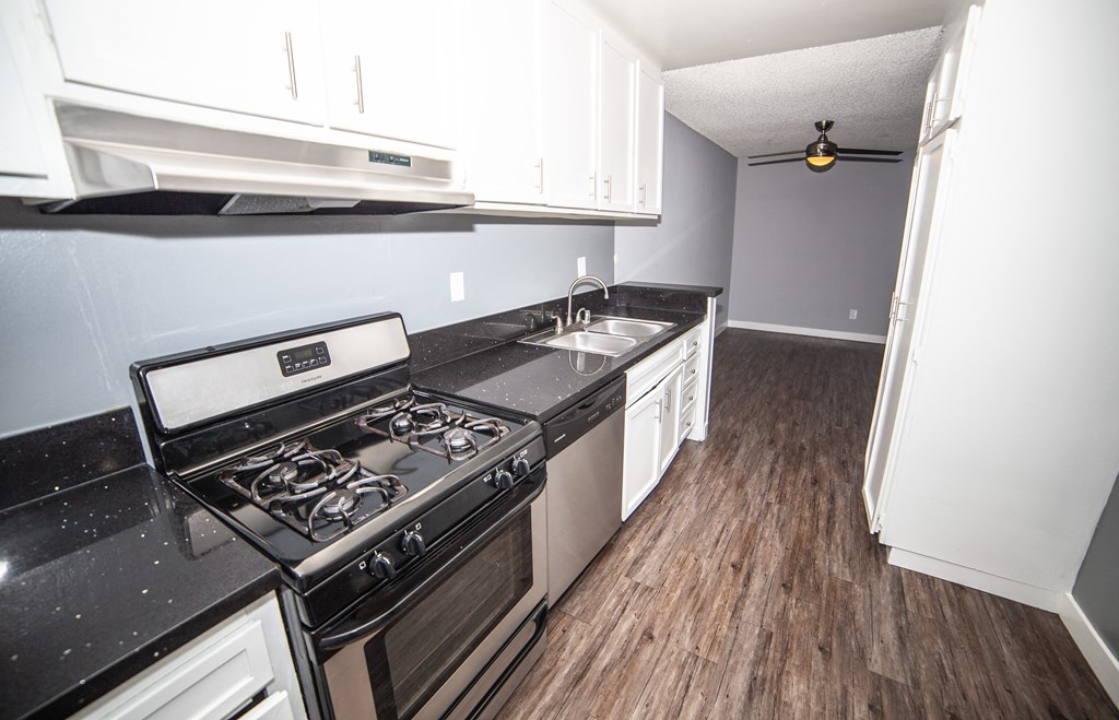 Kitchen in one and two bedrooms