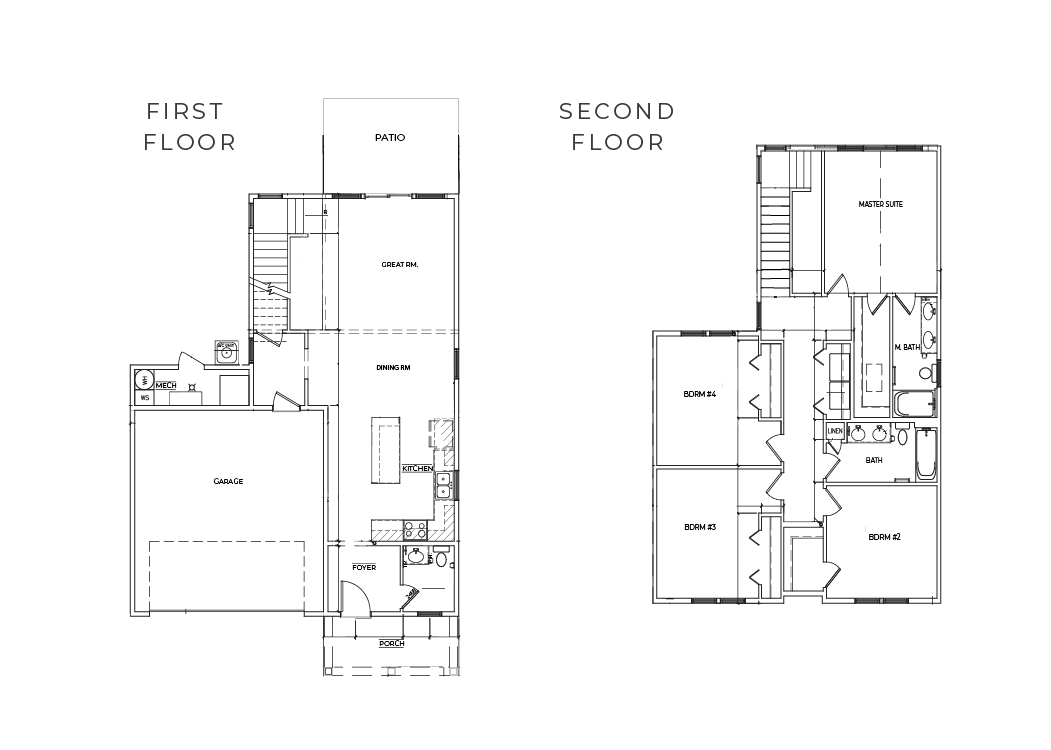 Birch Plus - 4 Bedroom & 2.5 Bathroom Floor Plan At Mills Creek Single-Family Homes In Maple Grove, MN