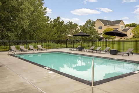 Swimming Pool At Mills Creek Single-Family Homes In Maple Grove, MN