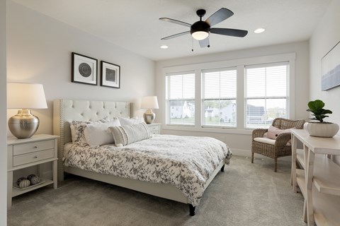 Ample Natural Lighting In Bedrooms At Mills Creek Single-Family Homes In Maple Grove, MN