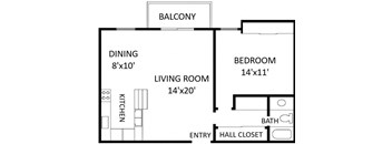 1-Bedroom, 1-Bathroom