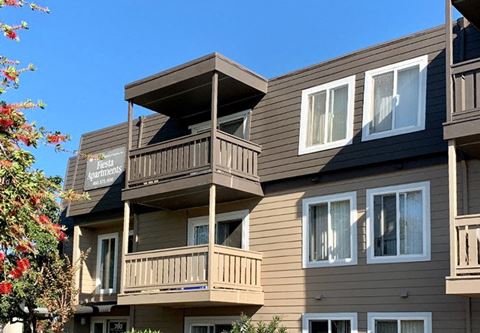 Fiesta apartments with windows and balconies