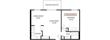 1-Bedroom, 1-bathroom