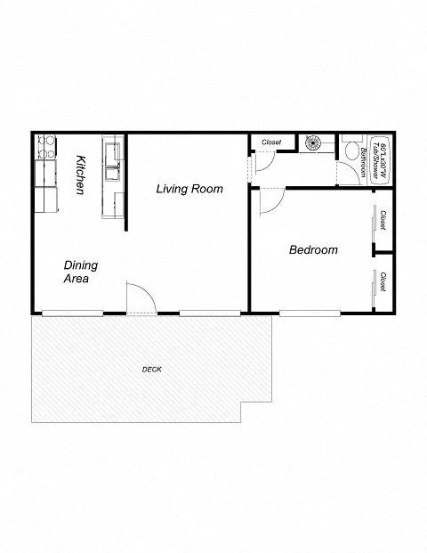 our floor plan with bedrooms and a living room