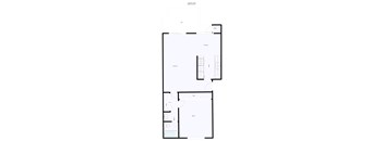 One Bedroom Floor Plan for Riverdeck Apartments