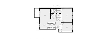 this is the floor plan of the 1 bedroom floor plan with loft and 2 baths