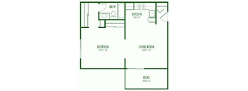 he 1-Bed, 1-Bath JR Floorplan 1211 Garbo way San Jose CA The Aegena Apts