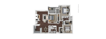 C3 Floor Plan at Preserve at Rolling Oaks, Austin