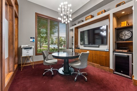 Cozy work room in modern apartment in Cedar Park