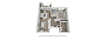 A1 Floor Plan at Bridge at Canyon Creek, Austin