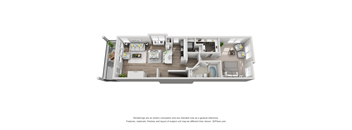 A5 Floor Plan at Bridge at Canyon Creek, Texas