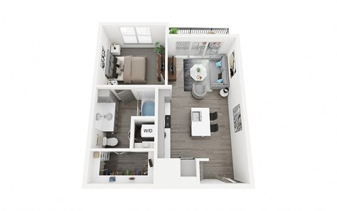 A2 Floor Plan at The Haywood Apartments, Austin, TX