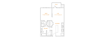 A floor plan of a house with labeled rooms including a play area, rest area, live area, and a splash and nourish area.
