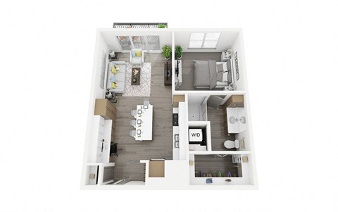 A3 Floor Plan at The Haywood Apartments, Austin, 78748