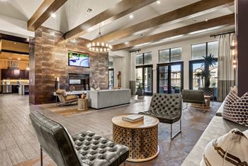 Community Clubroom at The Royce at 8100, Texas