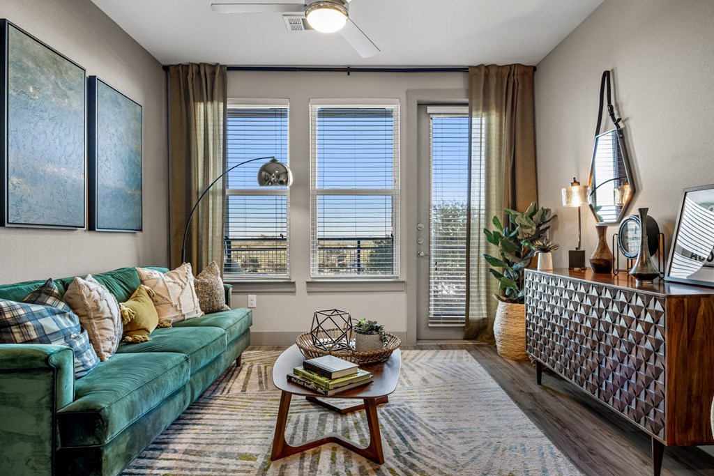 Living Room at Bridge at Henley, Austin, TX