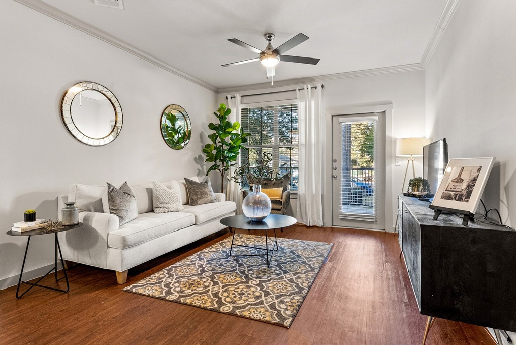 Modern Living Room at Bridge at Indigo, Austin, Texas