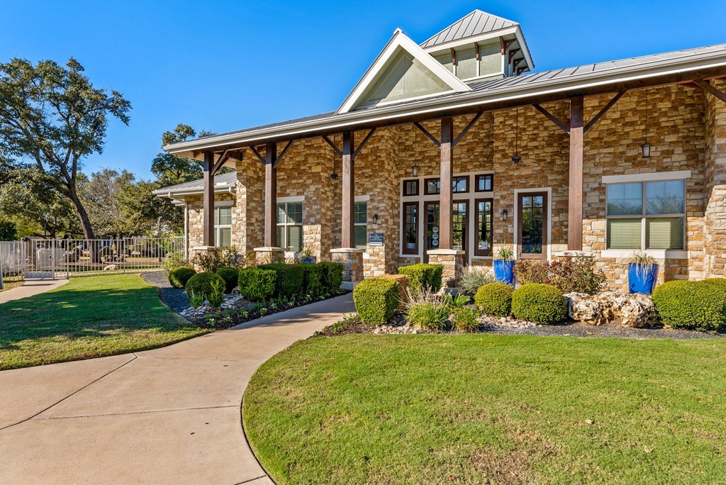 Clubhouse Exterior at Bridge at Indigo, Texas, 78717
