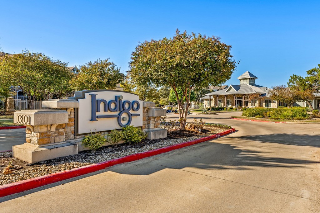 Entrance Signage at Bridge at Indigo, Austin, Texas