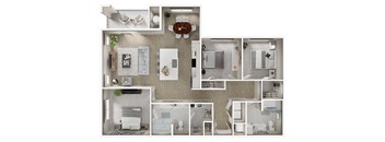 C1 Floor Plan at Lucent, Austin, TX