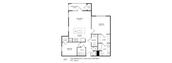 AB1 Floor Plan at Lucent, Texas