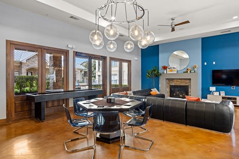 Lounge Area at The James on South First, Austin, Texas