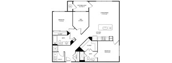 B3 Floor Plan at Lucent, Austin, 78754